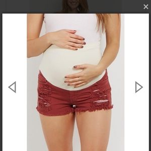 Mauve Maternity shorts